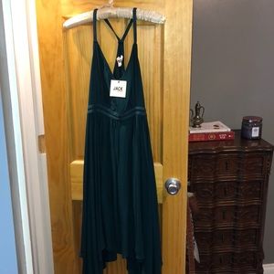 NWT Jack by BB DAKOTA Long Teal Flowy Dress